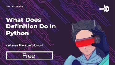 Zacharias – What does definition do in Python