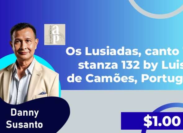Os Lusiadas canto 10 stanza 132 by Luis de Camoes Portugal