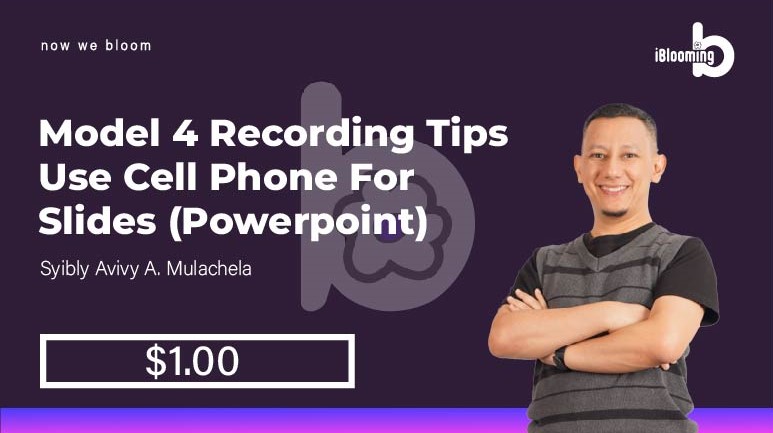 Kang Aviv – 2.11 – Model Recording Tip 4 – Use cell phone for slides (powerpoint)