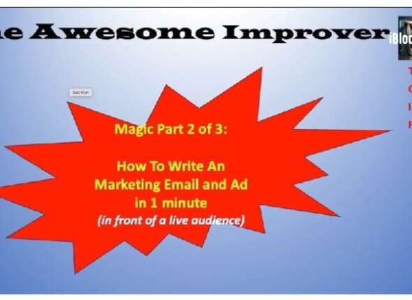 How To Write An Marketing Email And FB Ad In 1 Minute