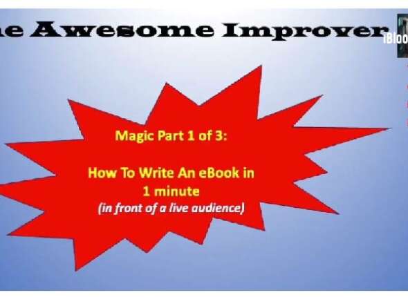 How To Write An eBook In 1 Minute