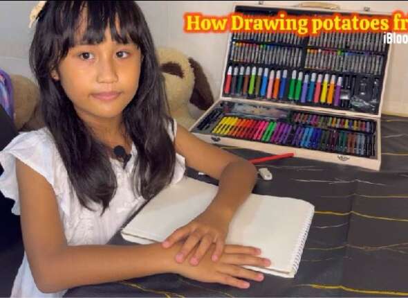 Drawing potatoes fries