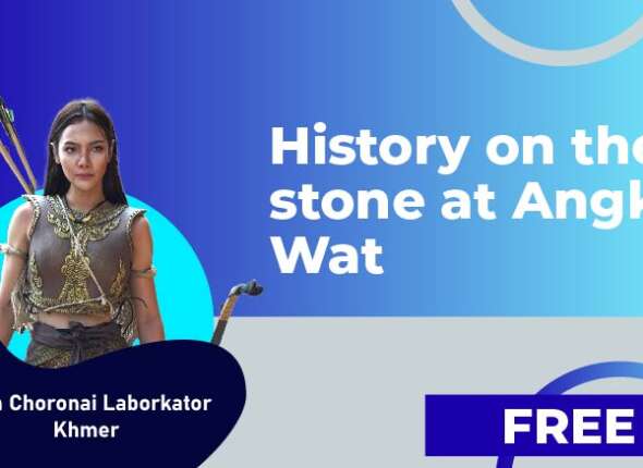 History on the stone at Angkor Wat