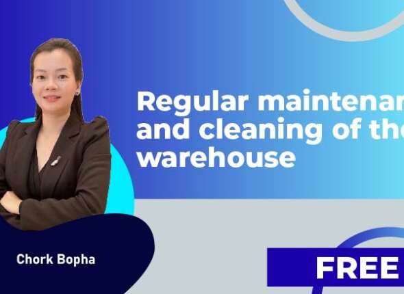 Regular maintenance and cleaning of the warehouse