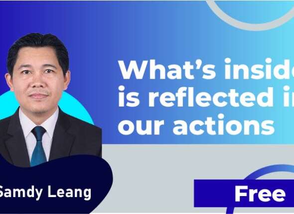 What inside is reflected in our actions