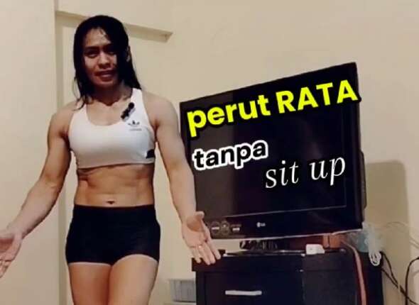 Flat stomach without sit-ups