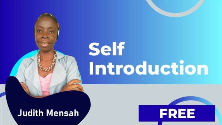 Judith Mensah – Judy video A – Self introduction