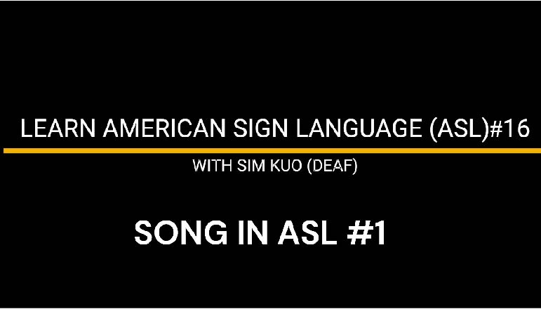 Learn American Sign Language (ASL) with Sim Kuo – Song: “Tell the World of His Love”