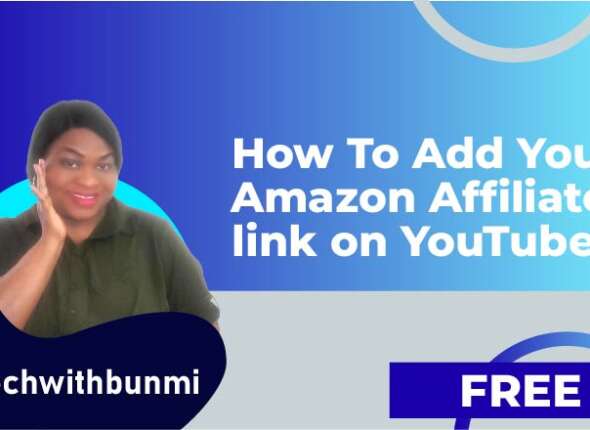 How to add your Amazon Affiliate link on YouTube