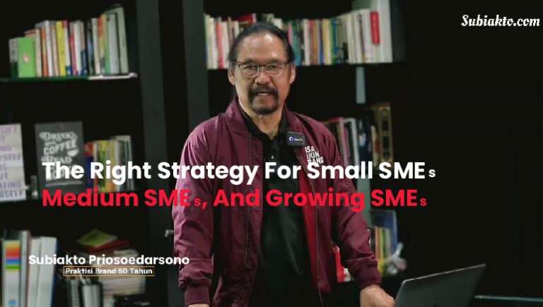 Subiakto Priosoedarsono – The Right Strategy for Small SMEs, Medium SMEs, and Growing SMEs