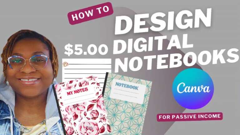Techwithbunmi – Make & Sell Digital Notebooks with Canva – Full Tutorial for Beginners (No Tech Skills!)
